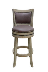 Augusta Counter Height Swivel Stool, 24-Inch, Cappuccino