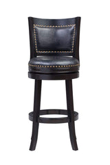 Augusta Counter Height Swivel Stool, 24-Inch, Cappuccino