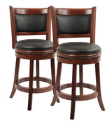 Augusta Counter Height Swivel Stool, 24-Inch, Cappuccino