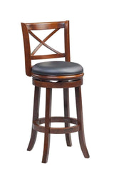 Augusta Counter Height Swivel Stool, 24-Inch, Cappuccino