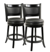 Augusta Counter Height Swivel Stool, 24-Inch, Cappuccino