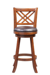 Augusta Counter Height Swivel Stool, 24-Inch, Cappuccino